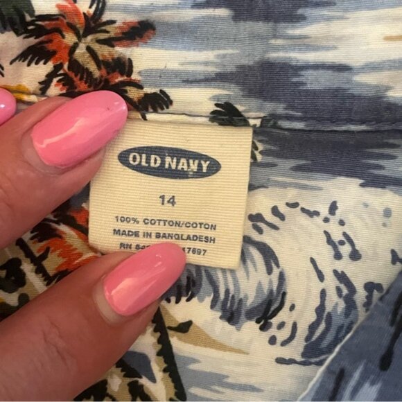 Boys Hawaiian Shirts Button Up Short Sleeve Casual Summer Tops Shirts - Picture 3 of 6